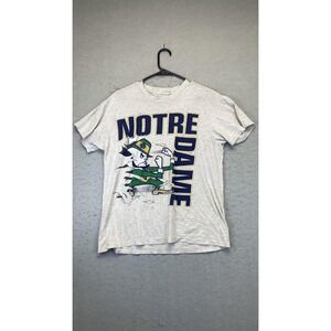 Vintage Notre Dame Fighting Irish Shirt Mens Medium‎ NCAA Football Made USA 90s